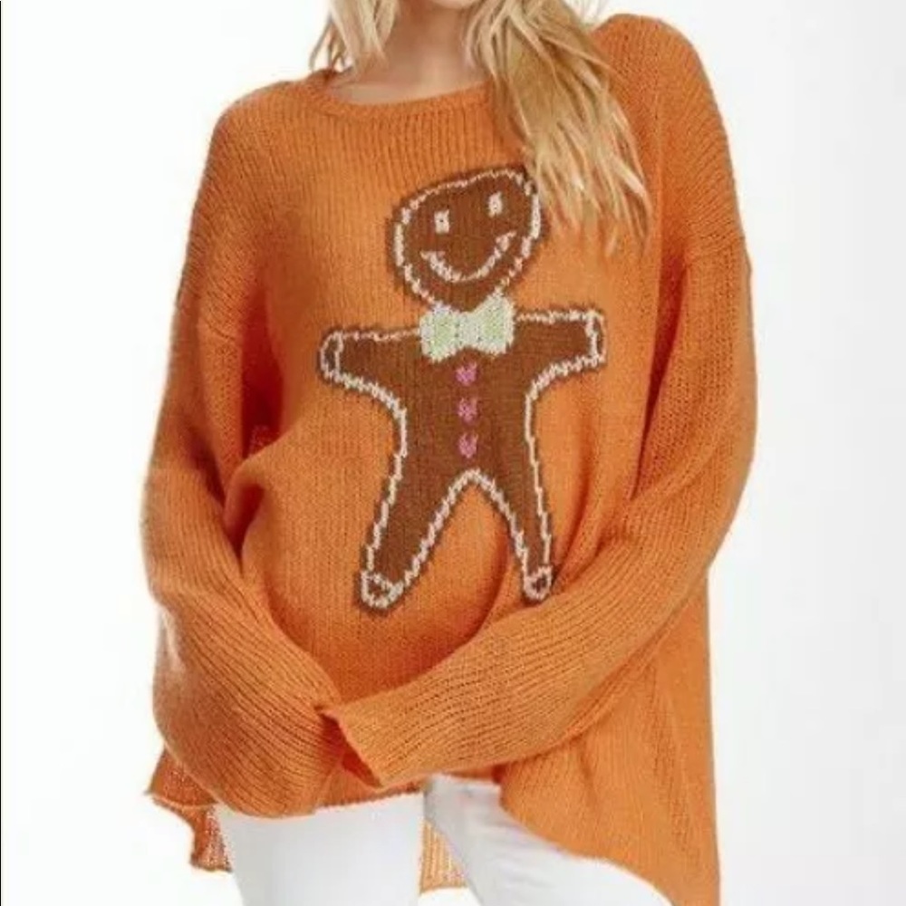 WILDFOX White Label Gingerbread Man Ringo Sweater